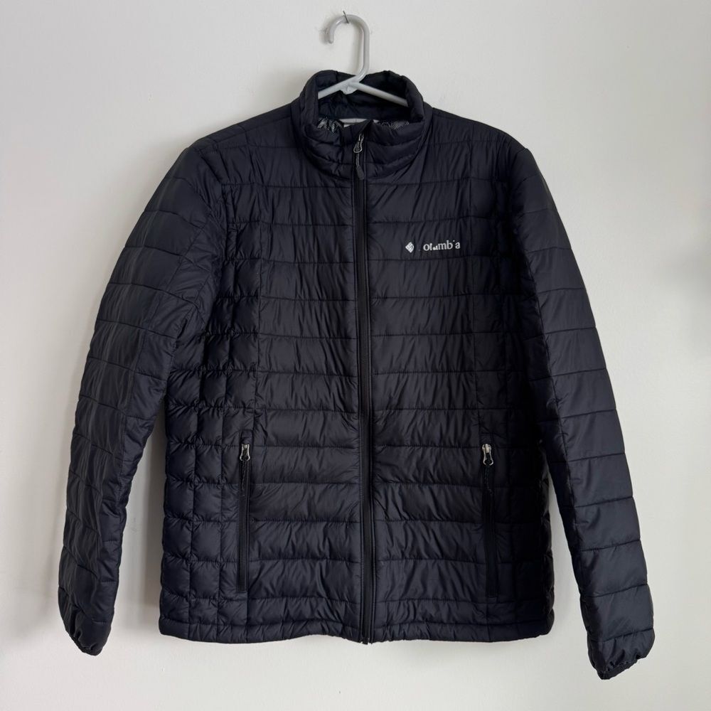 Columbia Omni-Heat 590 Down Quilted Puffer Jacket - Black | Size M